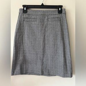 Talbots Herringbone A-Line Cotton Blend Skirt in Size 2 Petite, NWT